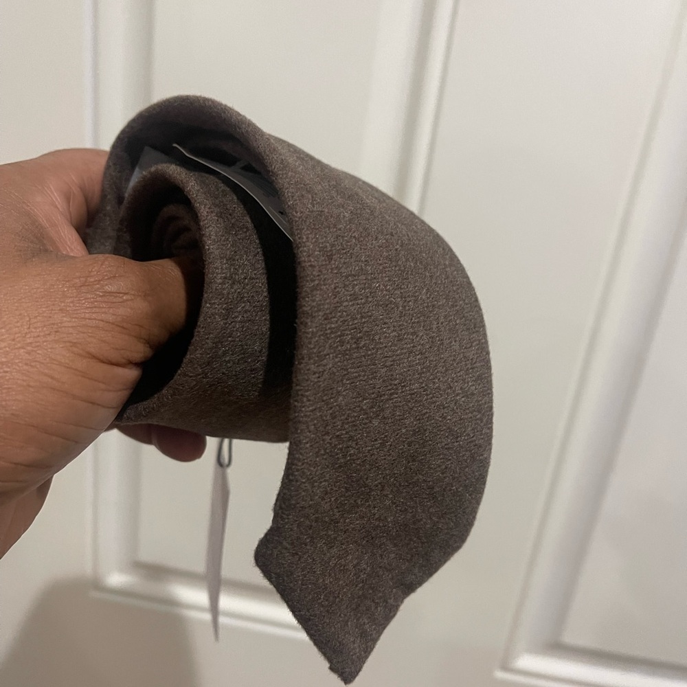 NWT Michael Kors Brown Solid Wool-Blend Necktie Sz OS